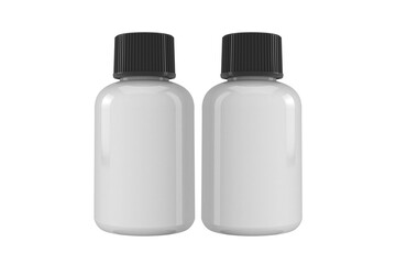 3d Illustration, supplement bottle mock-up