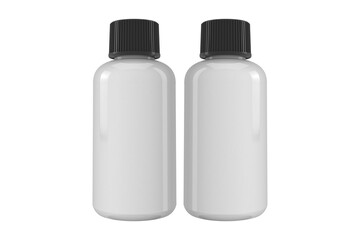 3d Illustration, supplement bottle mock-up