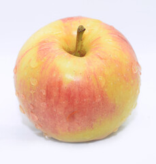 apple with water drops