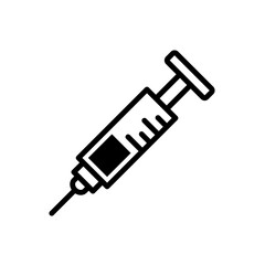 Fototapeta premium Syringe Medical Icon Vector Illustration
