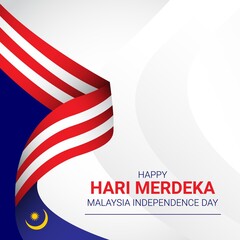 Malaysia Independence day vector template