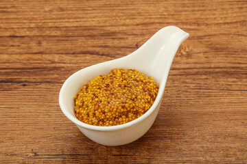 Dijon mustard sauce with seeds