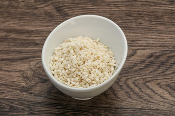 Raw arborio rice for Risotto