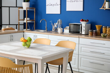 Interior of stylish modern kitchen