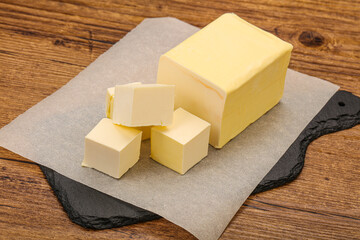 Dairy natural yellow butter piece