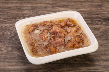 Gurmet venison stew with spices