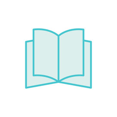 Book icon, illustration design template 