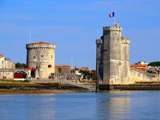 Europe, France, New Aquitaine, Charente maritime, coastal town La Rochelle, the Chaine tower