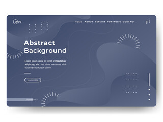 dark geometric background color. Fluid shapes composition