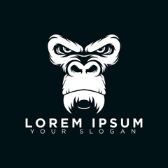 gorilla head logo © agung