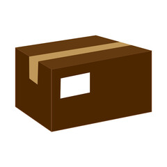 Large package against white background