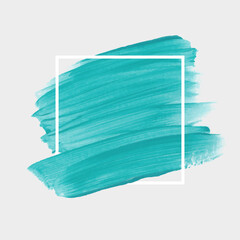 Brush painted watercolor abstract background design illustration vector over square frame. Perfect painted design for headline, logo and sale banner. 