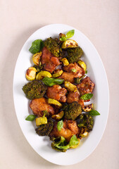 Chicken, broccoli and zucchini bake