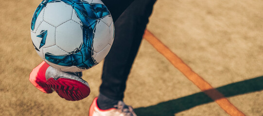 A Kick On The Soccer Ball