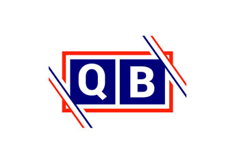 Initial Monogram Letter Q B Logo Design Vector Template. Q B Letter Logo Design
