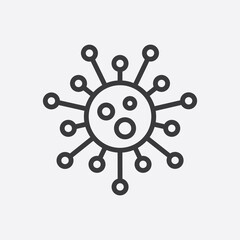 Corona Virus Icon Vector Illustration