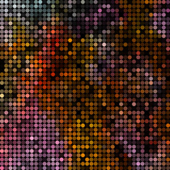 abstract vector colored round dots background