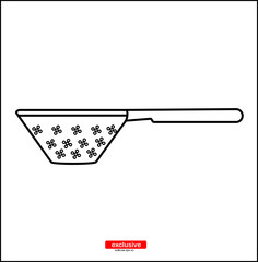 colander icon.Flat design style vector illustration for graphic and web design.