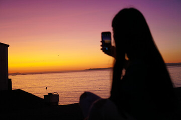 Fotografía al atardecer.