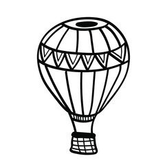Vector illustration element ballon 
  in doodle style. Hand drawn. Icon, symbol, logo