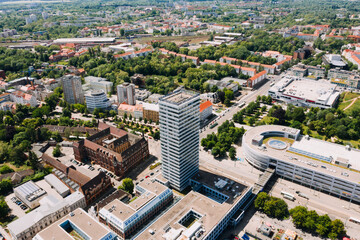 Obraz premium cityscape photo of Frankfurt Oder in Brandenburg