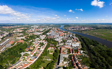 Fototapeta na wymiar cityscape photo of Frankfurt Oder in Brandenburg