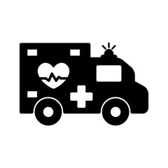 Ambulance Medical Icon Vector Illustration