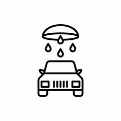 Outline car wash icon.Car wash vector illustration. Symbol for web and mobile