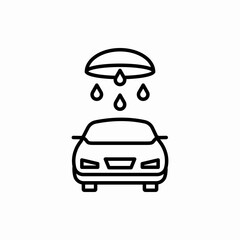 Obraz na płótnie Canvas Outline car wash icon.Car wash vector illustration. Symbol for web and mobile