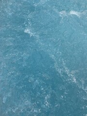 blue water in the pool