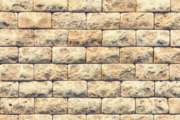 Brick orange wall, brick background. close up. toned