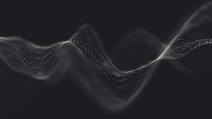 Abstract polygonal space low poly dark background