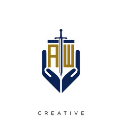 aw logo design for company