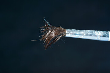 close up of a needle