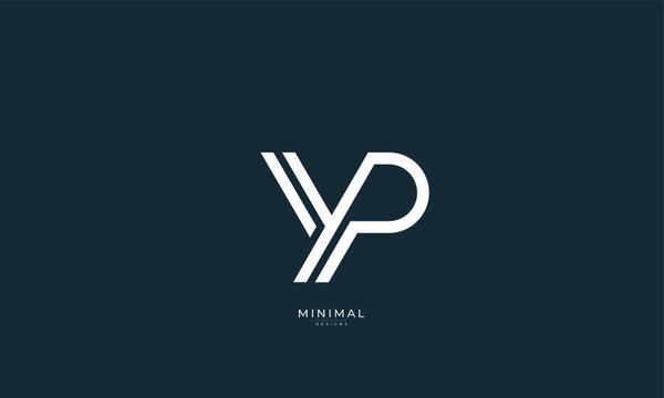 Alphabet letter icon logo YP