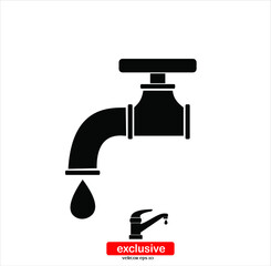 stopcock icon.Flat design style vector illustration for graphic and web design.