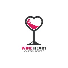 wine logo icon vector illustration design
