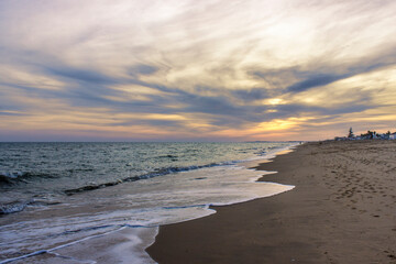 Playa en La Antilla. Andalucía.