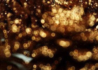 Golden and yellow blur bokeh background.