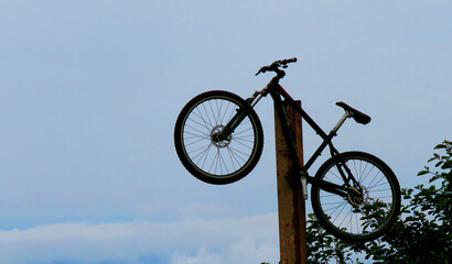 Bicycle against the Blue Sky,Bicycle Decoration,       