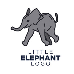 simple and modern Elephant logo or icon sign versatile for every needed
company or business