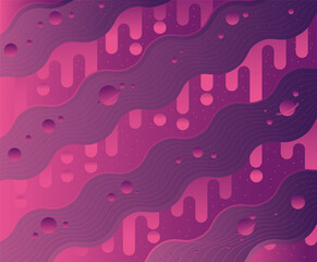 Abstract background dripping universe