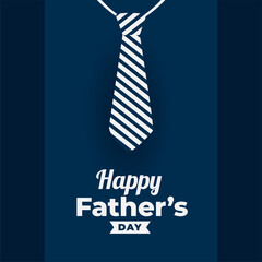 happy fathers day card design in flat style