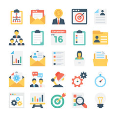 Project Management Colored Vector Icon 2