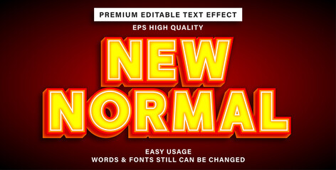 new normal editable text effect