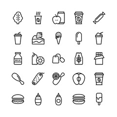 Food Line Vector Icons 21