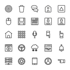 Web and Mobile UI Line Vector Icons 2