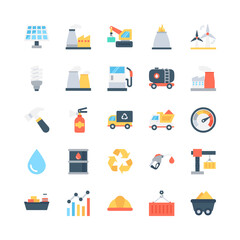 Industrial Colored Vector Icons 1