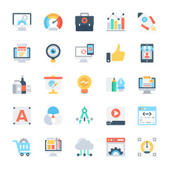 Design and Development Colored Vector Icons 2