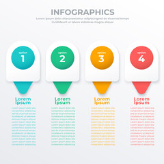 Business infographic template for web, banner and brochure : Vector Illustration